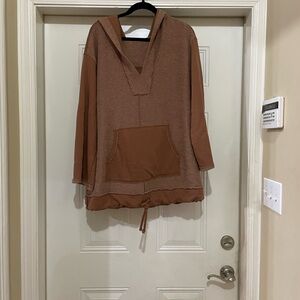 Free People Beach Ravin Hoodie with Kangaroo Pocket No Size Tag ptp 25 l 31
